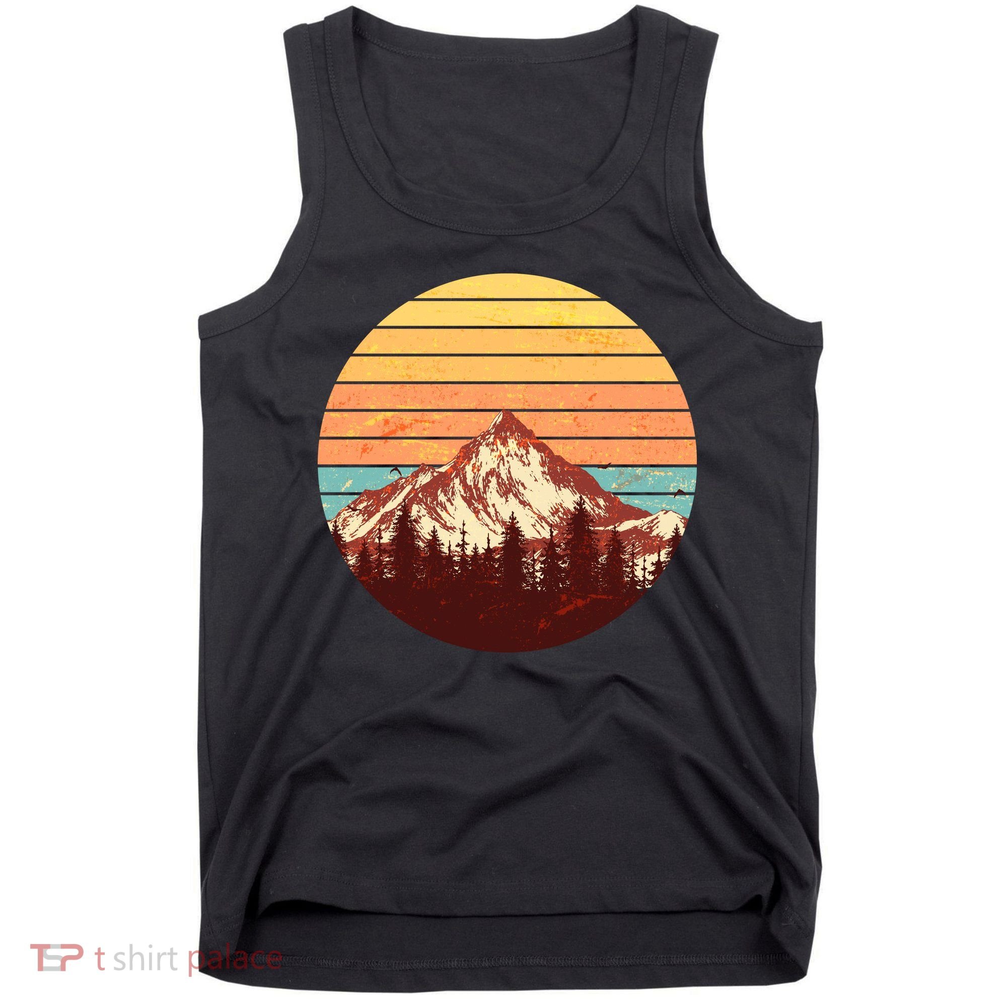 Retro Nature Mountains Tank Top