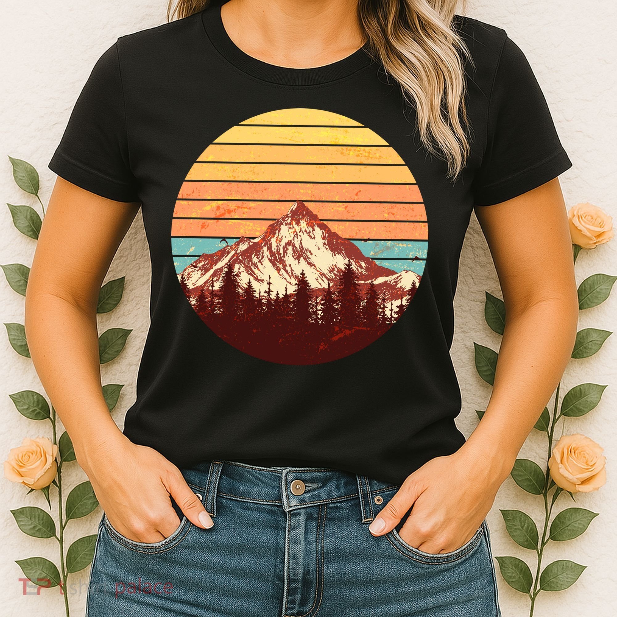 Retro Nature Mountains Women's T-Shirt