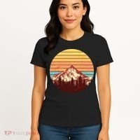 Retro Nature Mountains Women's T-Shirt thumb 4