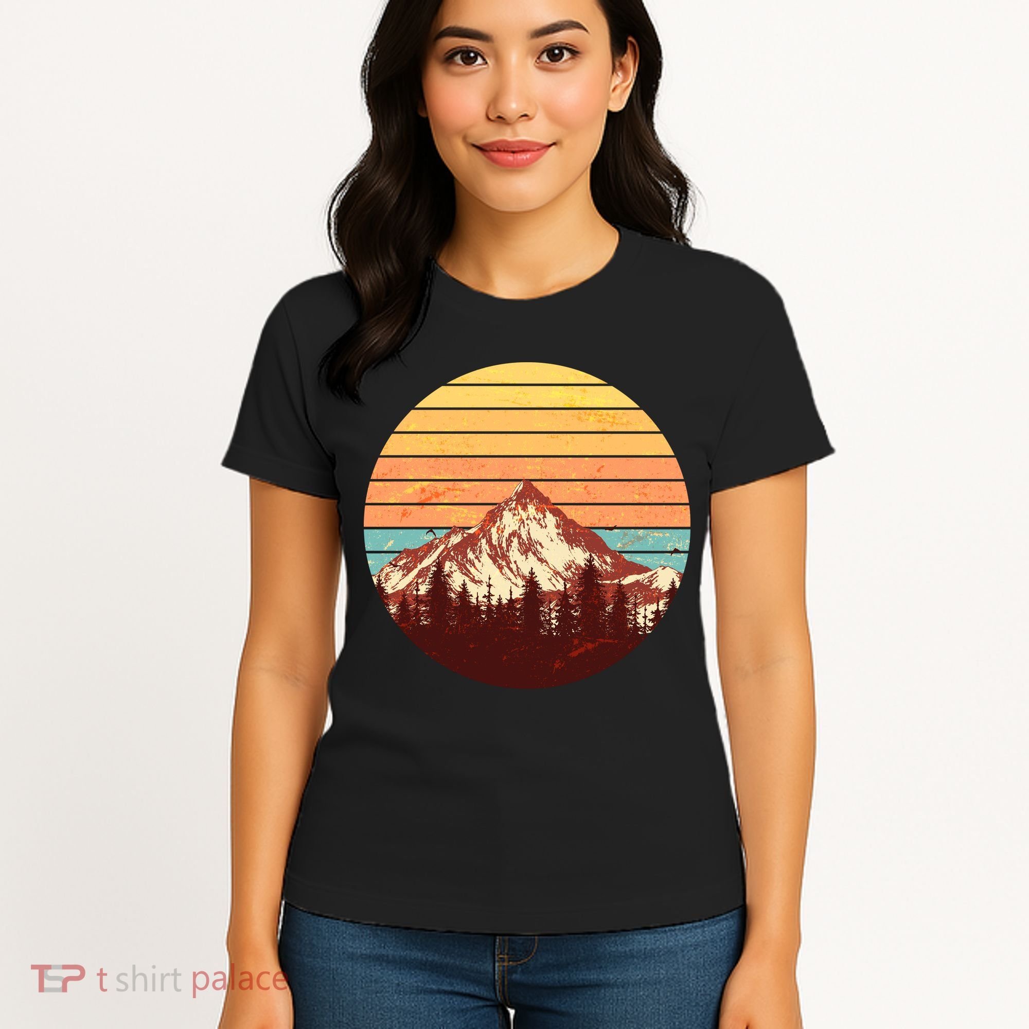 Retro Nature Mountains Women's T-Shirt