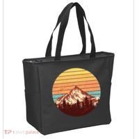 Retro Nature Mountains Tote Bag thumb 2