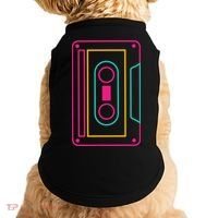 Retro Neon Cassette Tape Doggie Tank thumb 0