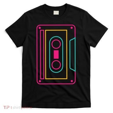 Retro Neon Cassette Tape T-Shirt