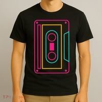 Retro Neon Cassette Tape T-Shirt thumb 3
