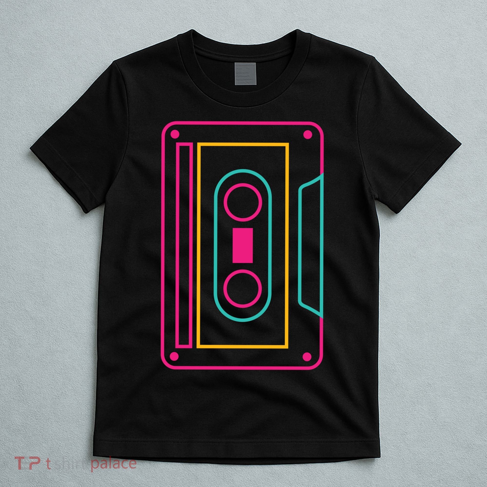 Retro Neon Cassette Tape T-Shirt