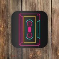 Retro Neon Cassette Tape Coaster thumb 0