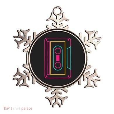 Retro Neon Cassette Tape Ornament