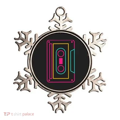 Retro Neon Cassette Tape Ornament