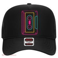 Retro Neon Cassette Tape Hat thumb 0