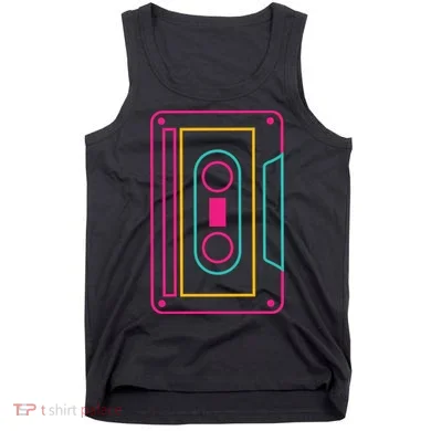 Retro Neon Cassette Tape Tank Top