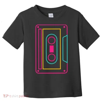 Retro Neon Cassette Tape Toddler T-Shirt