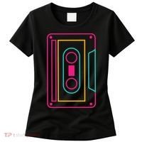 Retro Neon Cassette Tape Women's T-Shirt thumb 0