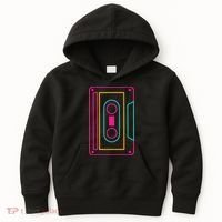 Retro Neon Cassette Tape Kids Hoodie thumb 0
