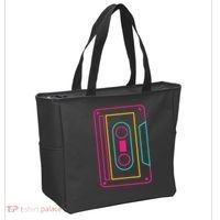 Retro Neon Cassette Tape Tote Bag thumb 2
