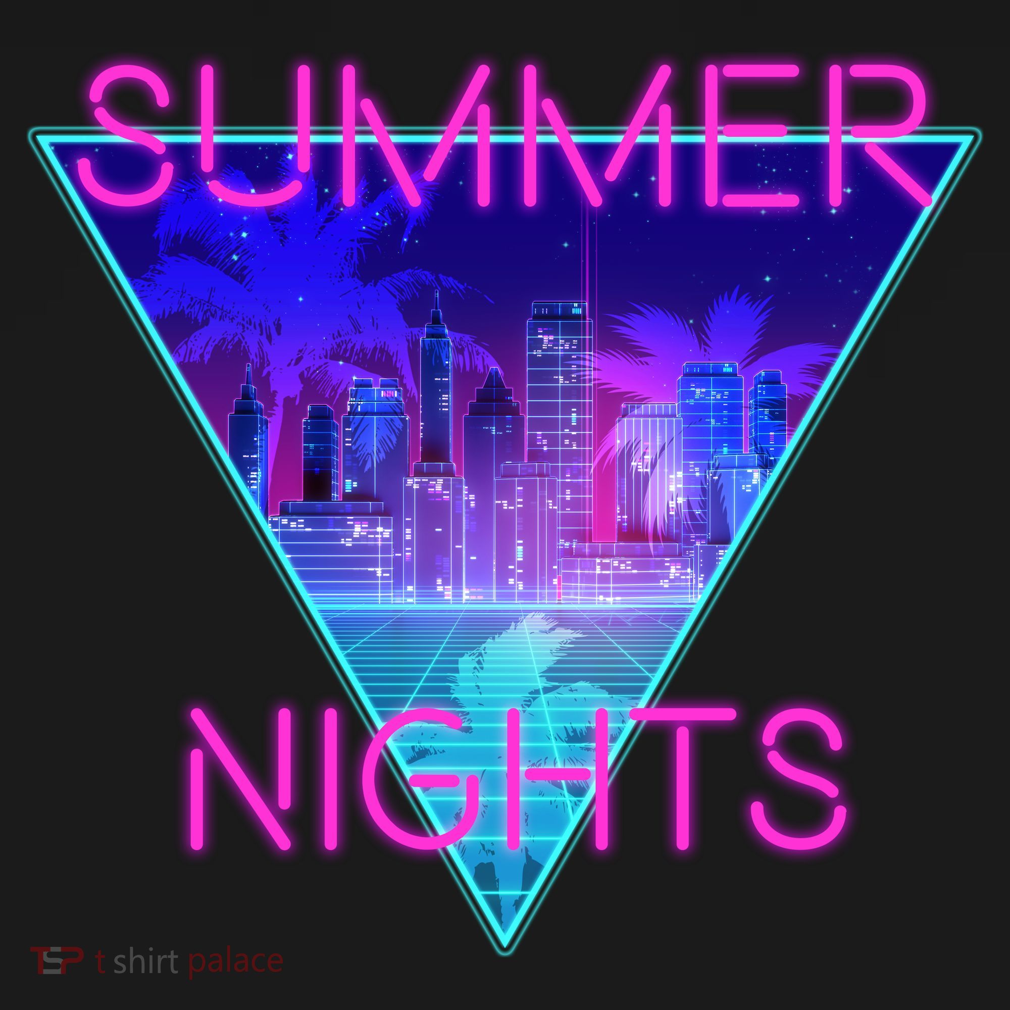 Retro Neon City Summer Nights Backpack