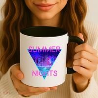 Retro Neon City Summer Nights Coffee Mug thumb 3