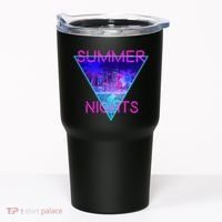Retro Neon City Summer Nights Tumbler thumb 0