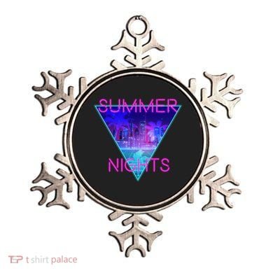 Retro Neon City Summer Nights Ornament
