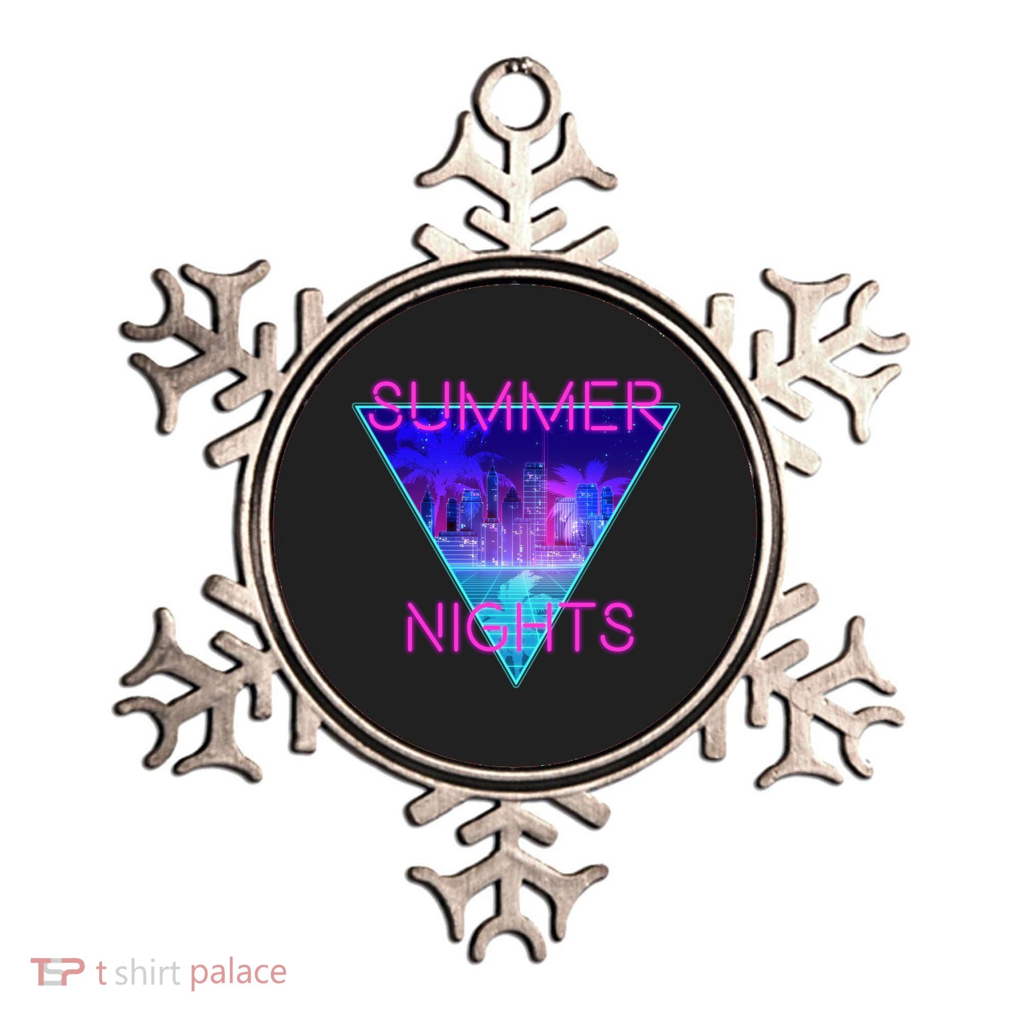 Retro Neon City Summer Nights Ornament