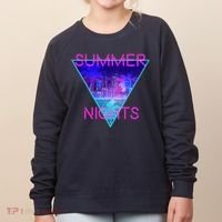 Retro Neon City Summer Nights Women's Sweatshirt thumb 0
