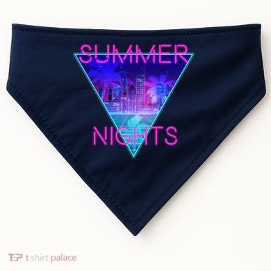Retro Neon City Summer Nights USA-Made Doggie Bandana