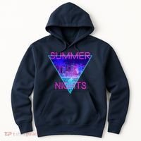 Retro Neon City Summer Nights Hoodie thumb 0