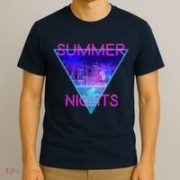 Retro Neon City Summer Nights T-Shirt thumb 3