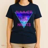Retro Neon City Summer Nights T-Shirt thumb 4