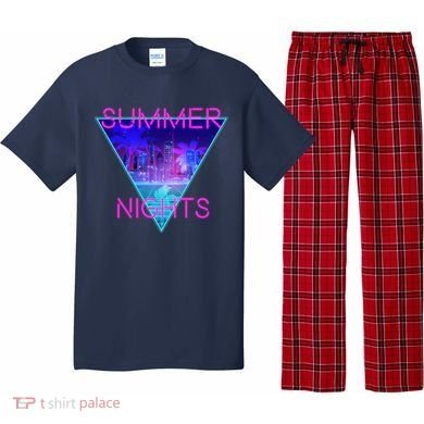 Retro Neon City Summer Nights Pajama Set