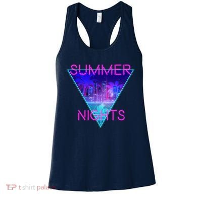 Retro Neon City Summer Nights Women's Tank Top