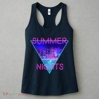 Retro Neon City Summer Nights Women's Tank Top thumb 3