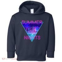 Retro Neon City Summer Nights Toddler Hoodie thumb 0