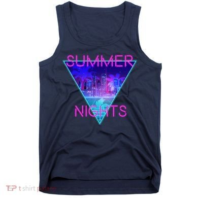 Retro Neon City Summer Nights Tank Top