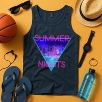 Retro Neon City Summer Nights Tank Top thumb 4