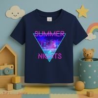 Retro Neon City Summer Nights Toddler T-Shirt thumb 3