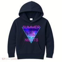 Retro Neon City Summer Nights Kids Hoodie thumb 0