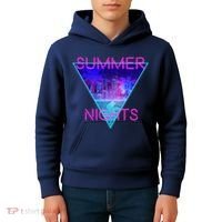 Retro Neon City Summer Nights Kids Hoodie thumb 4