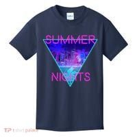 Retro Neon City Summer Nights Kids T-Shirt thumb 0