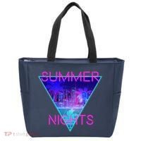 Retro Neon City Summer Nights Tote Bag thumb 0