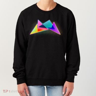 Retro Neon Geometric  Women's Sweatshirt
