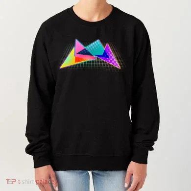 Retro Neon Geometric  Women's Sweatshirt