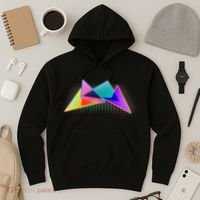 Retro Neon Geometric  Hoodie thumb 3
