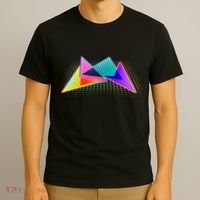 Retro Neon Geometric  T-Shirt thumb 3