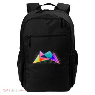 Retro Neon Geometric  Backpack
