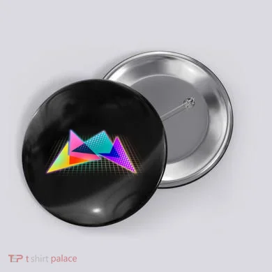Retro Neon Geometric  Button