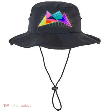 Retro Neon Geometric  Bucket Hat