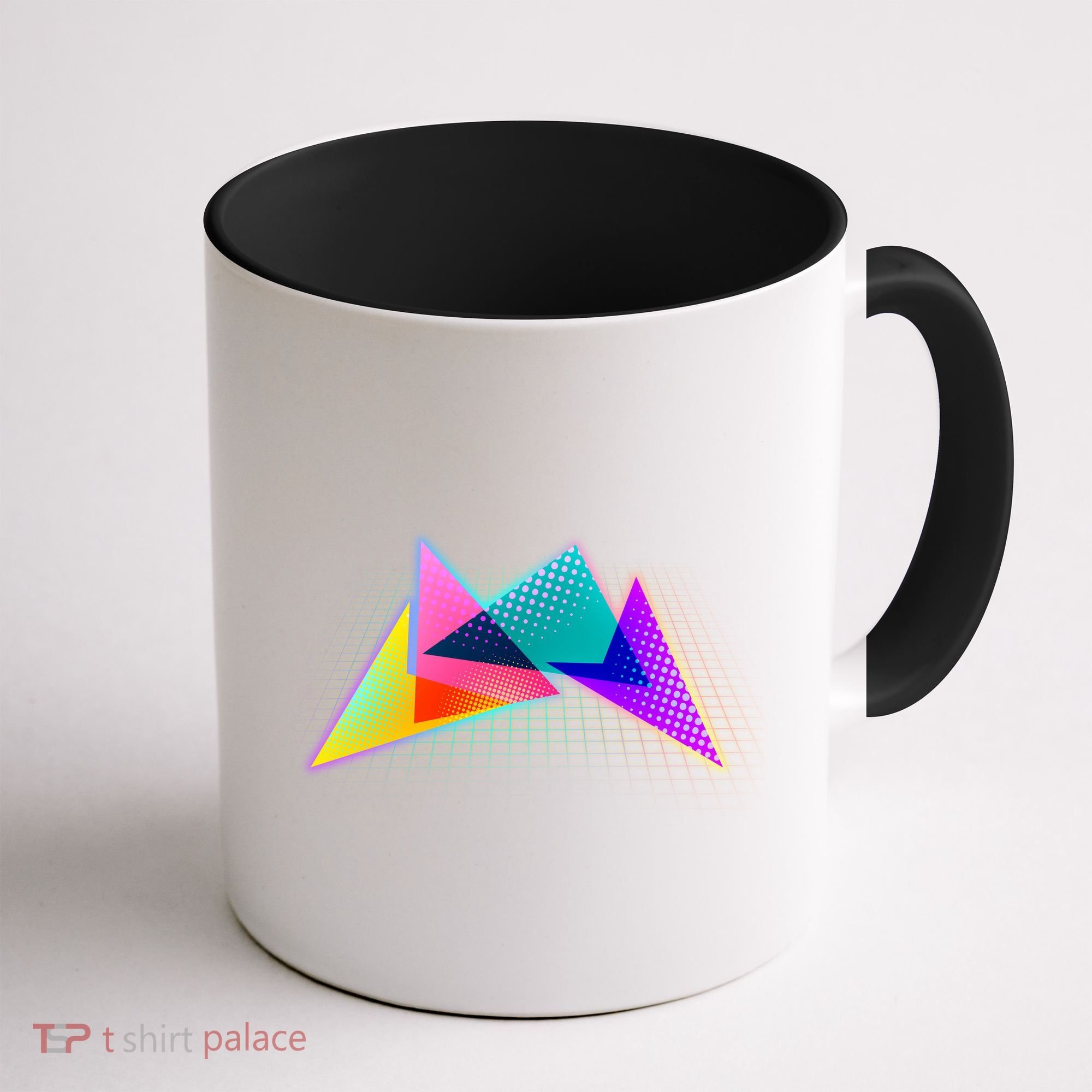 Retro Neon Geometric  Coffee Mug