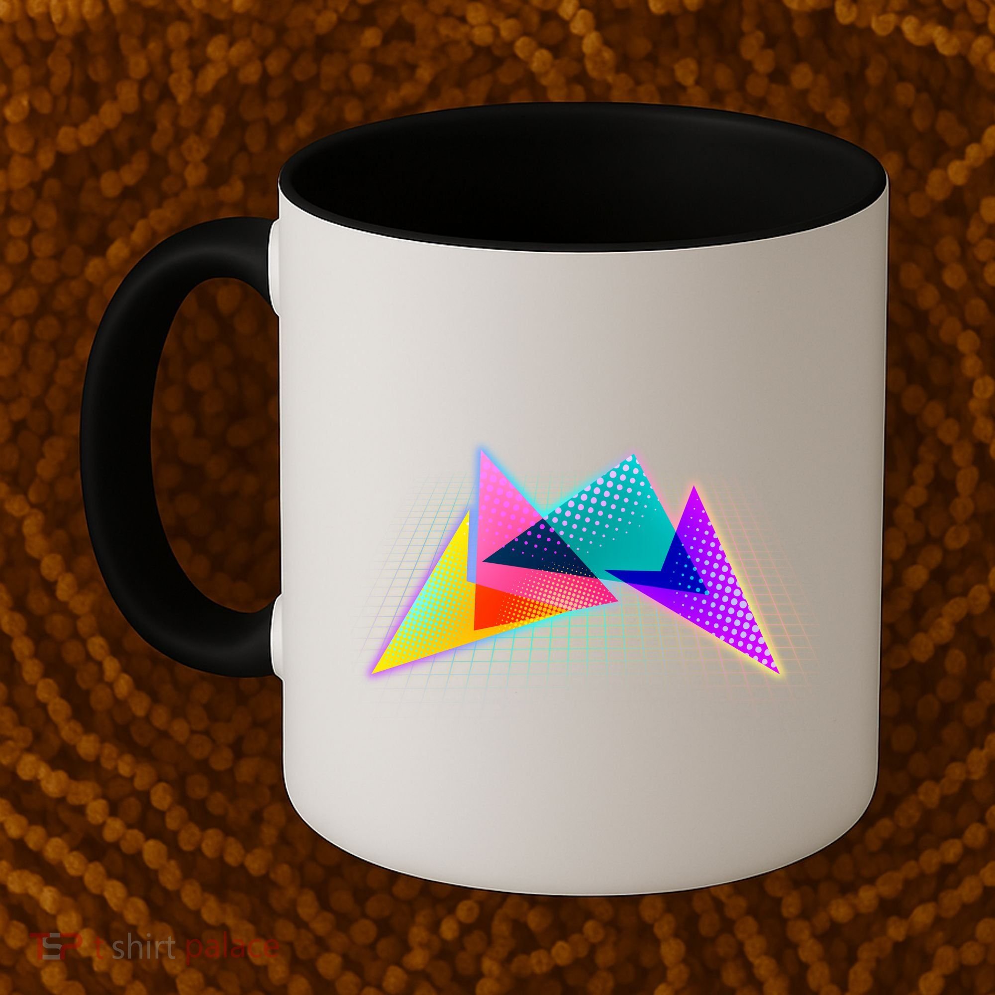 Retro Neon Geometric  Coffee Mug