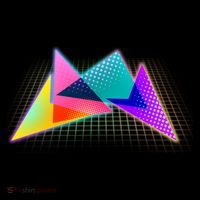 Retro Neon Geometric  Coffee Mug thumb 5