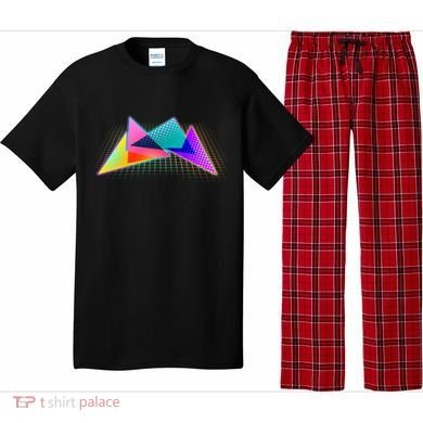 Retro Neon Geometric  Pajama Set